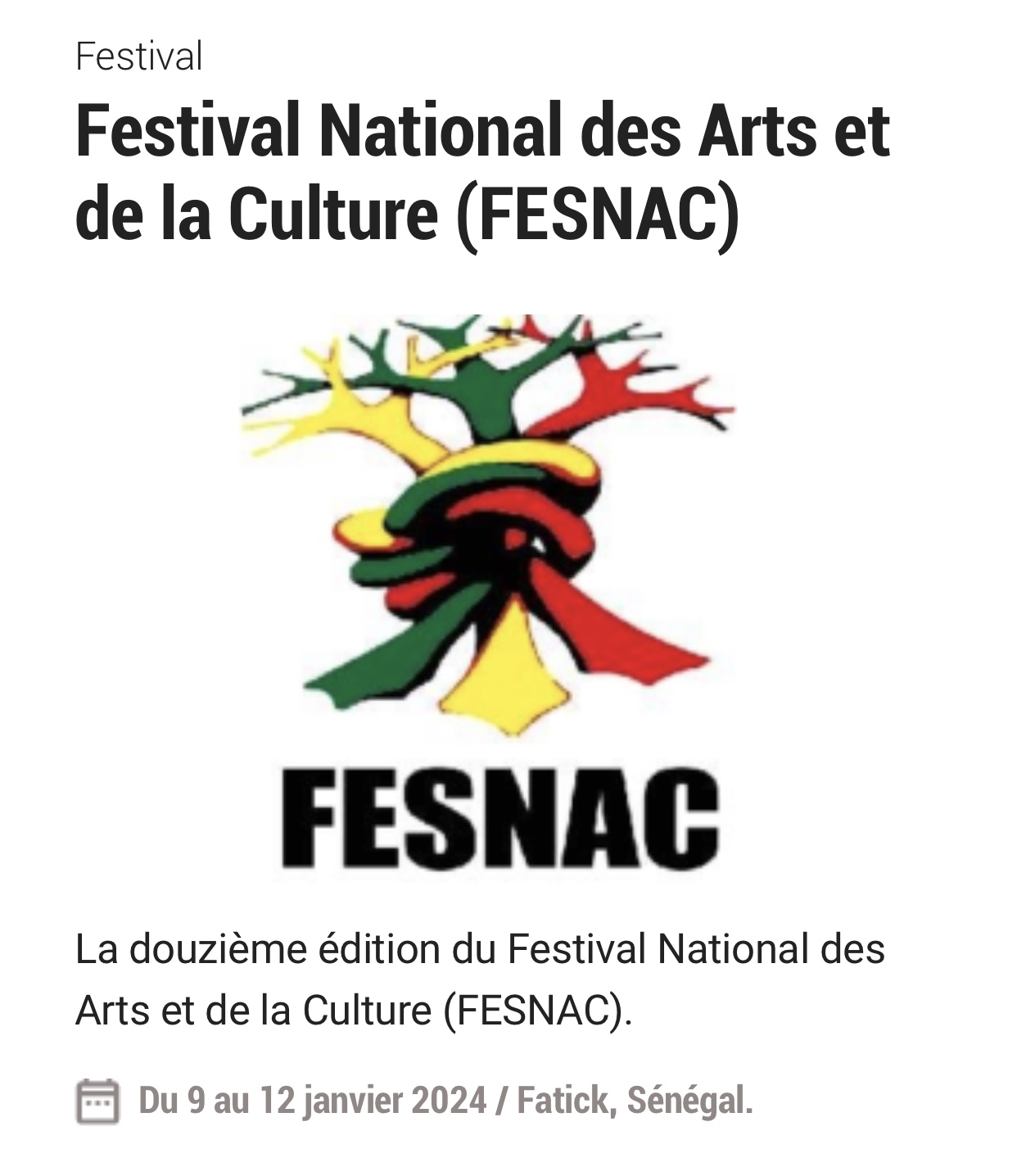 FESNAC_Senegal_Culture